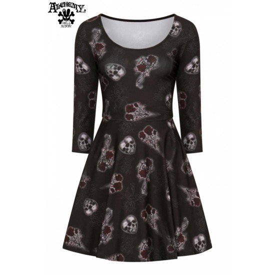 Outlet ● Dark Valentine Dress ● Hell Bunny