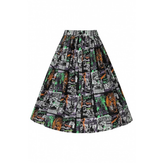 Outlet ● Be Afraid 50's Skirt ● Hell Bunny