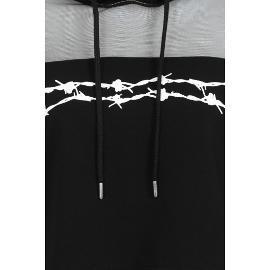 Outlet ● Barbed Wire Hoodie ● Hell Bunny