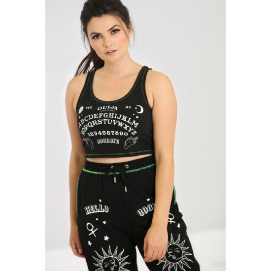 Outlet ● Ouija Crop Top ● Hell Bunny